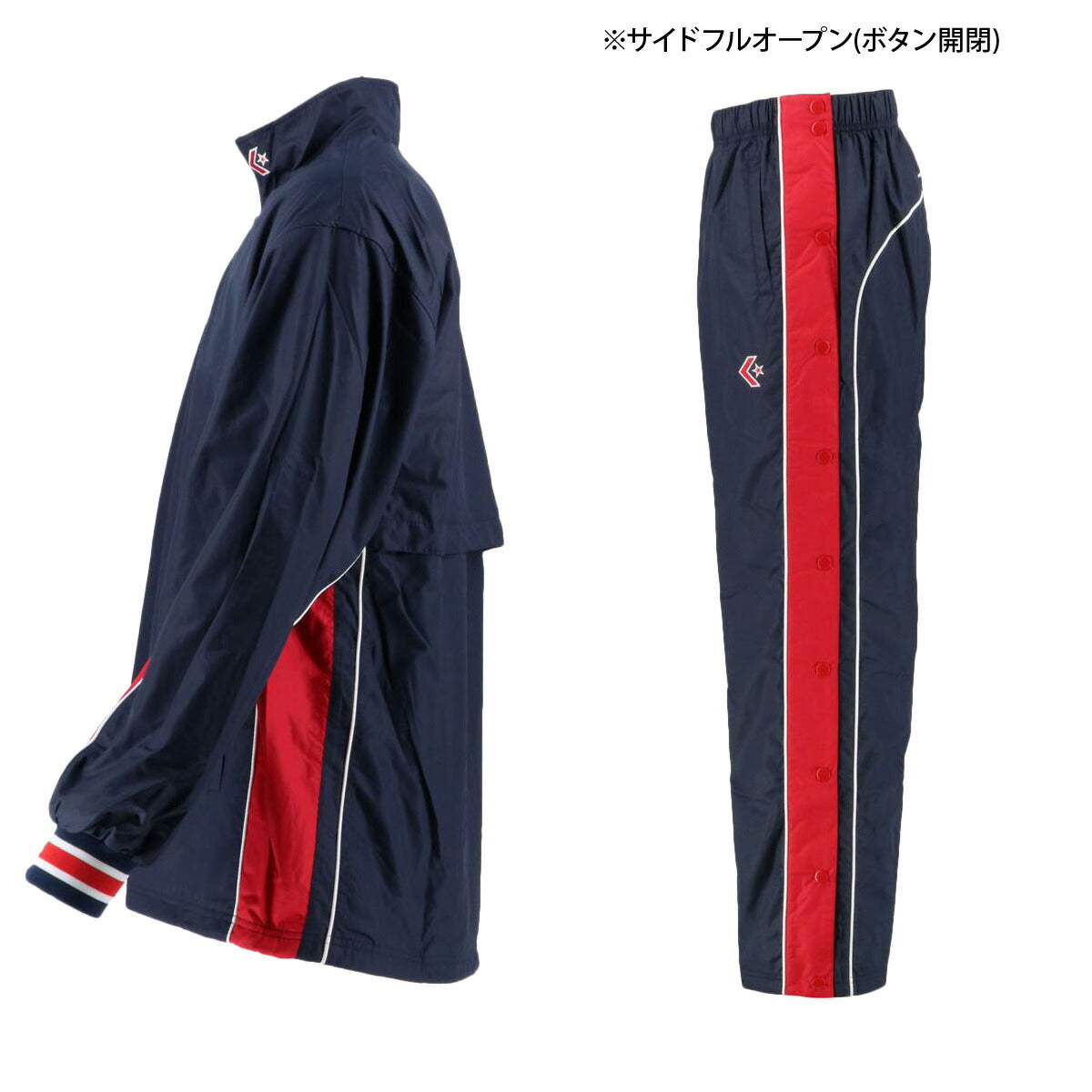 コンバース ユニセックス ウインドブレーカー上下 CONVERSE アパレル 上下 CB182102S/CB182102P