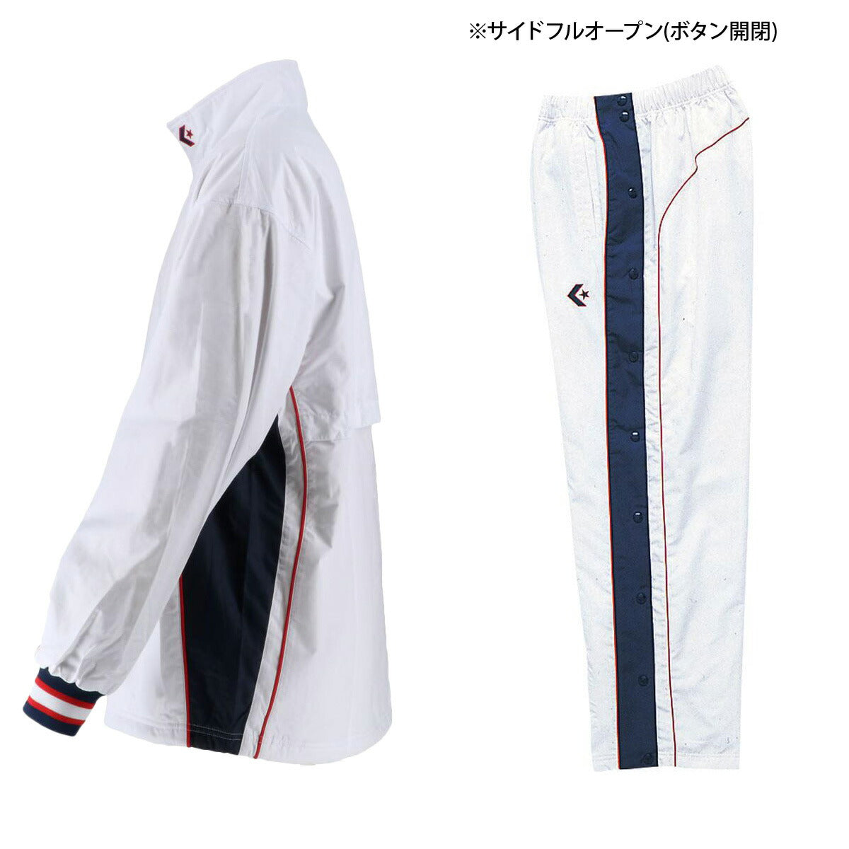 コンバース ユニセックス ウインドブレーカー上下 CONVERSE アパレル 上下 CB182102S/CB182102P