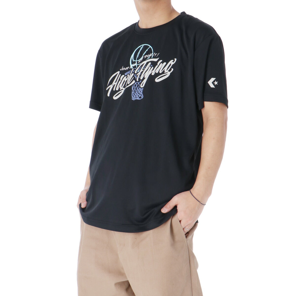 コンバース Tシャツ メンズ ホワイト ブラック ネイビー CB241363
