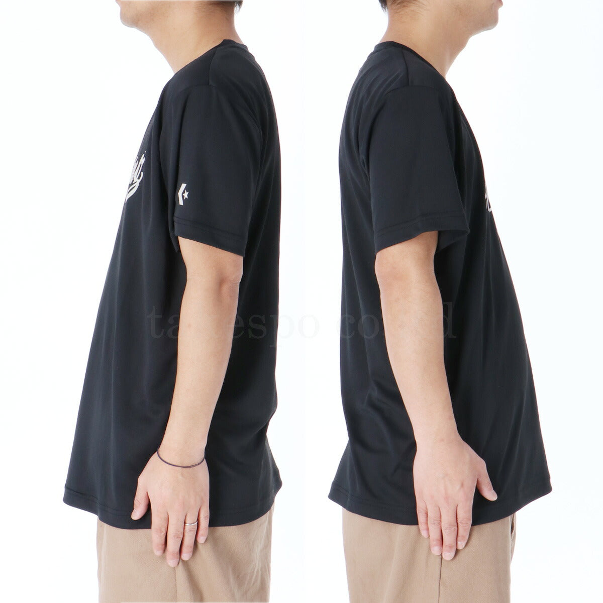 コンバース Tシャツ メンズ ホワイト ブラック ネイビー CB241363
