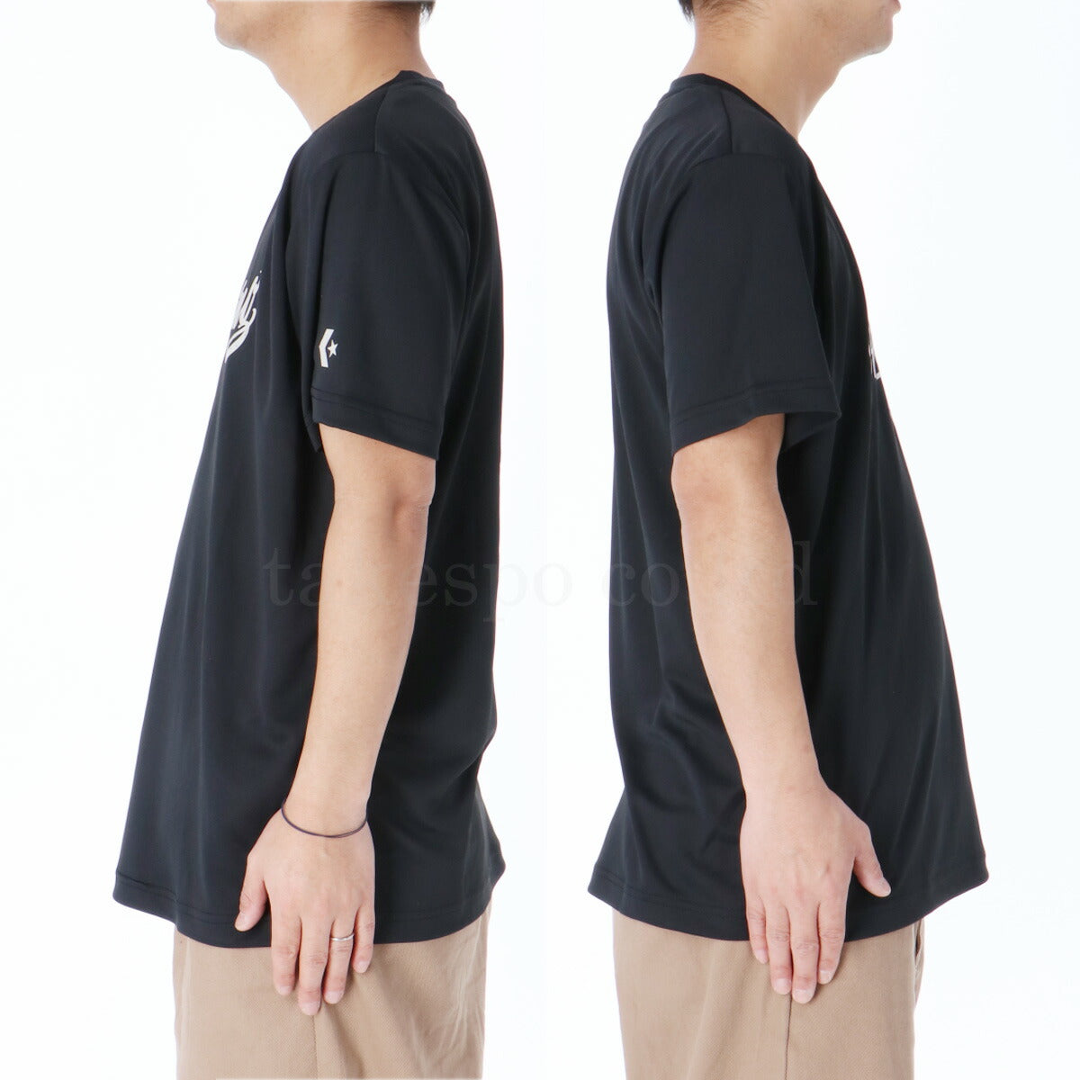コンバース Tシャツ メンズ ホワイト ブラック ネイビー CB241363