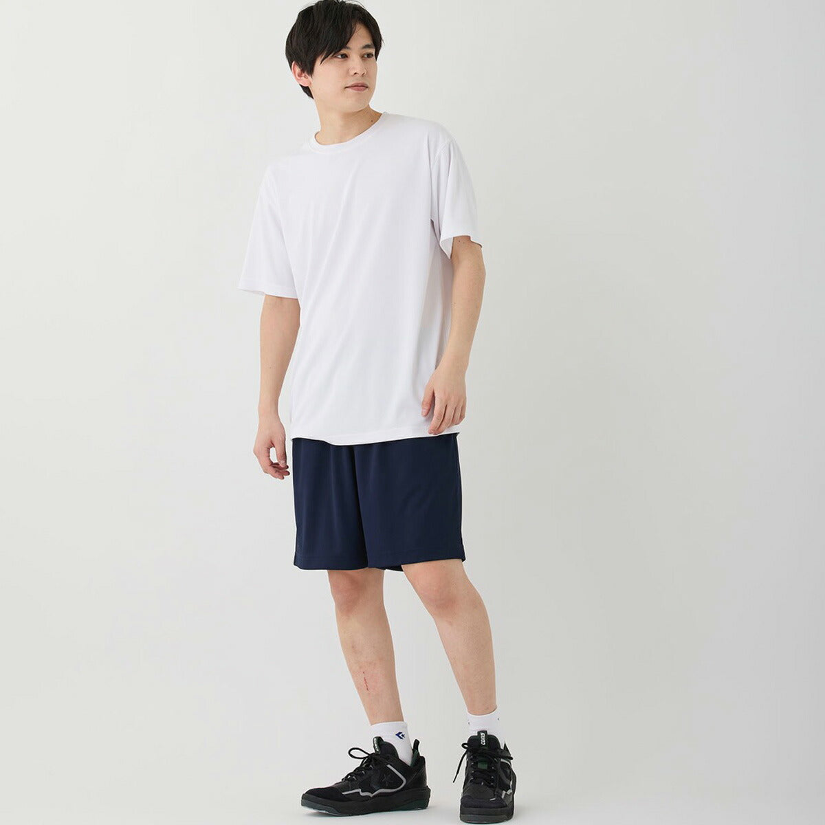 コンバース スポーツ 短パン チーム ハーフパンツ メンズ ブランド ショートパンツ CONVERSE 吸汗 速乾 吸水 ドライ UVカット 防透 黒 ワンポイント 部活 CB250812 ネイビー ブラック 新作 大きいサイズ 有