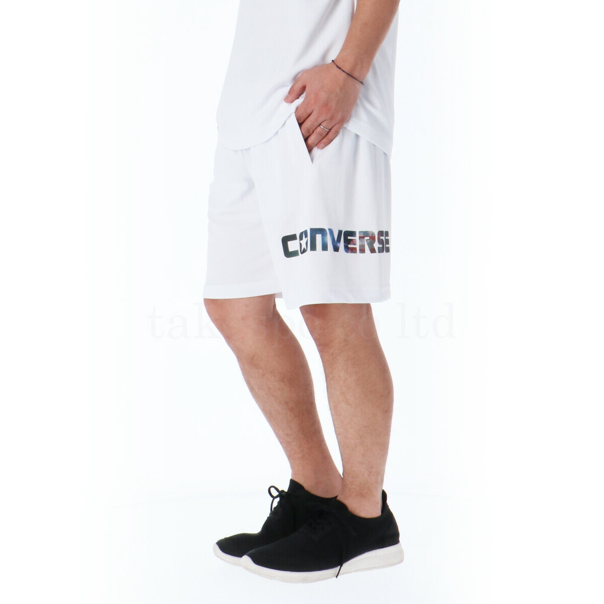 コンバース Tシャツ ハーフパンツ 上下 メンズ 5S ホワイト ブラック ネイビー CB251361