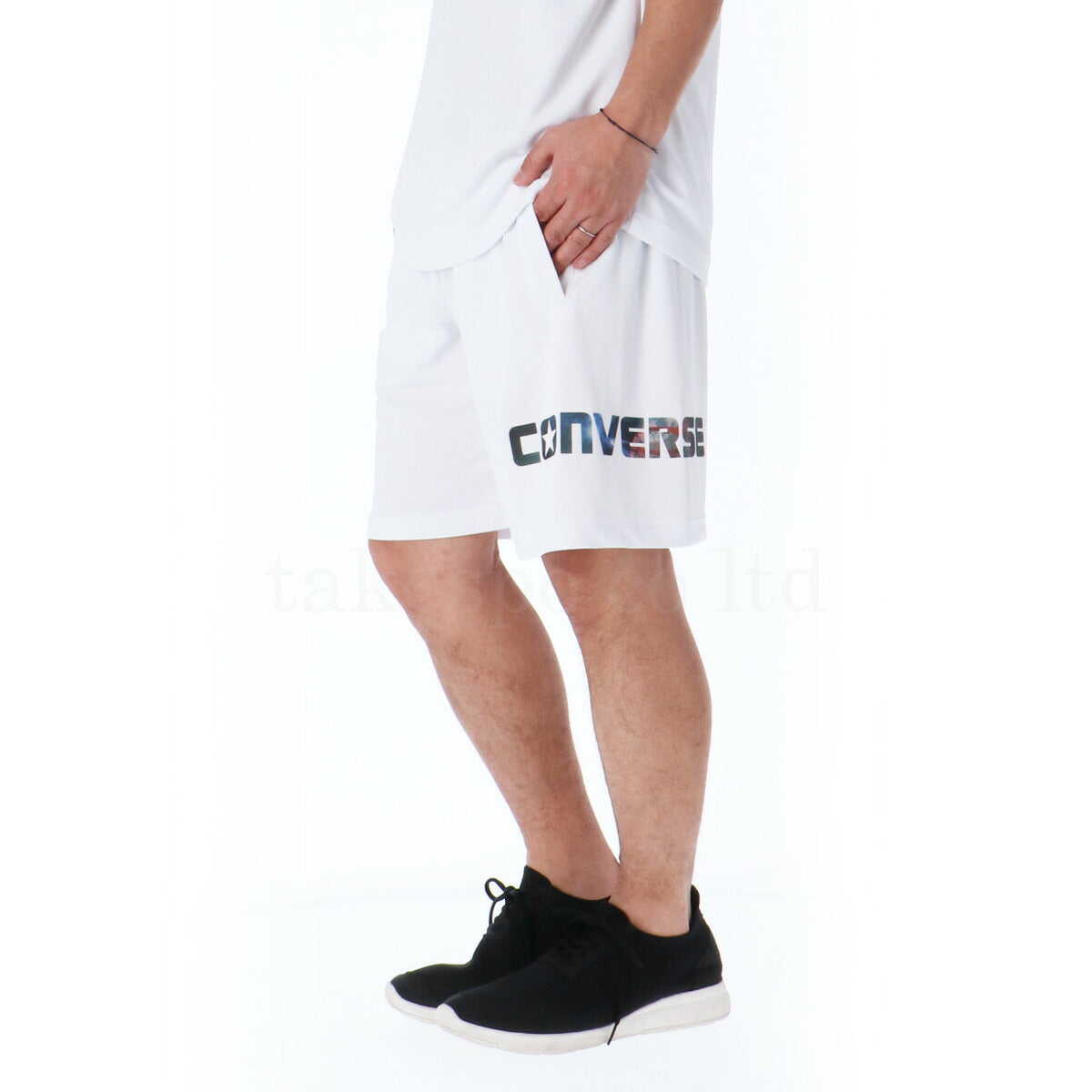 コンバース Tシャツ ハーフパンツ 上下 メンズ 5S ホワイト ブラック ネイビー CB251361