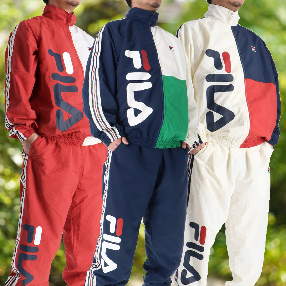 フィラ メンズ ウインドブレーカー上下 FILA アパレル 上下 CE6SDU001/CE6SCU002