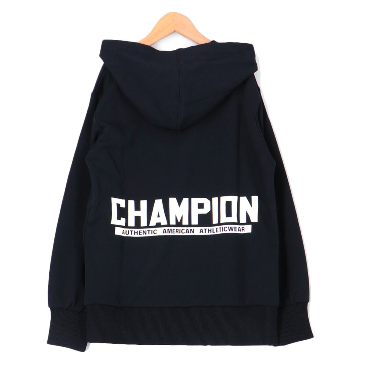 チャンピオン スウェット 上下 ジュニア HOODED SWEATSHIRT SWEATPANTS ブラック CKAS104