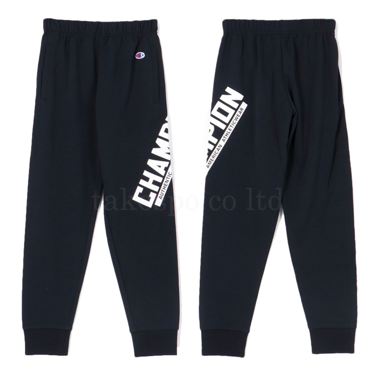 チャンピオン スウェット 上下 ジュニア HOODED SWEATSHIRT SWEATPANTS ブラック CKAS104