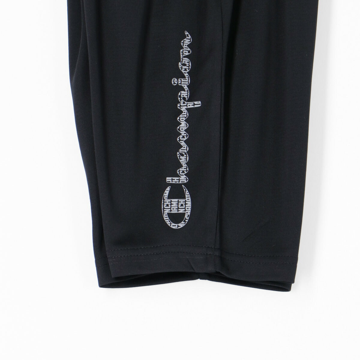 チャンピオン Tシャツ ハーフパンツ 上下 ジュニア メッシュ ホワイト ブラック CKBS323