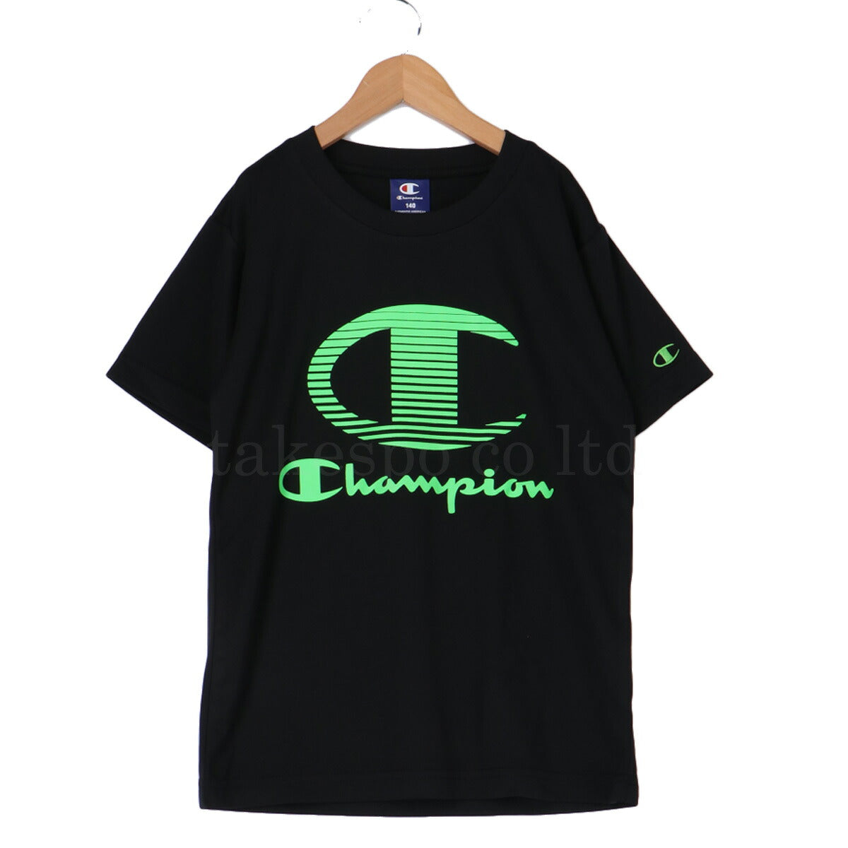 チャンピオン Tシャツ ハーフパンツ 上下 ジュニア スポーツチャンピオン ブラック CKBSW02