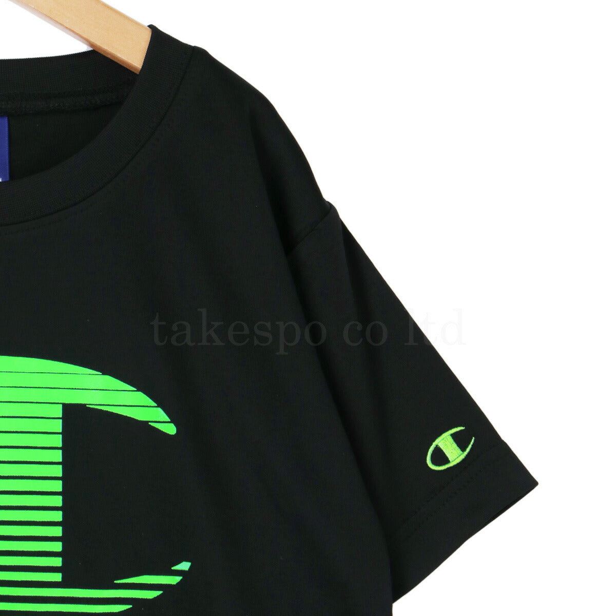 チャンピオン Tシャツ ハーフパンツ 上下 ジュニア スポーツチャンピオン ブラック CKBSW02