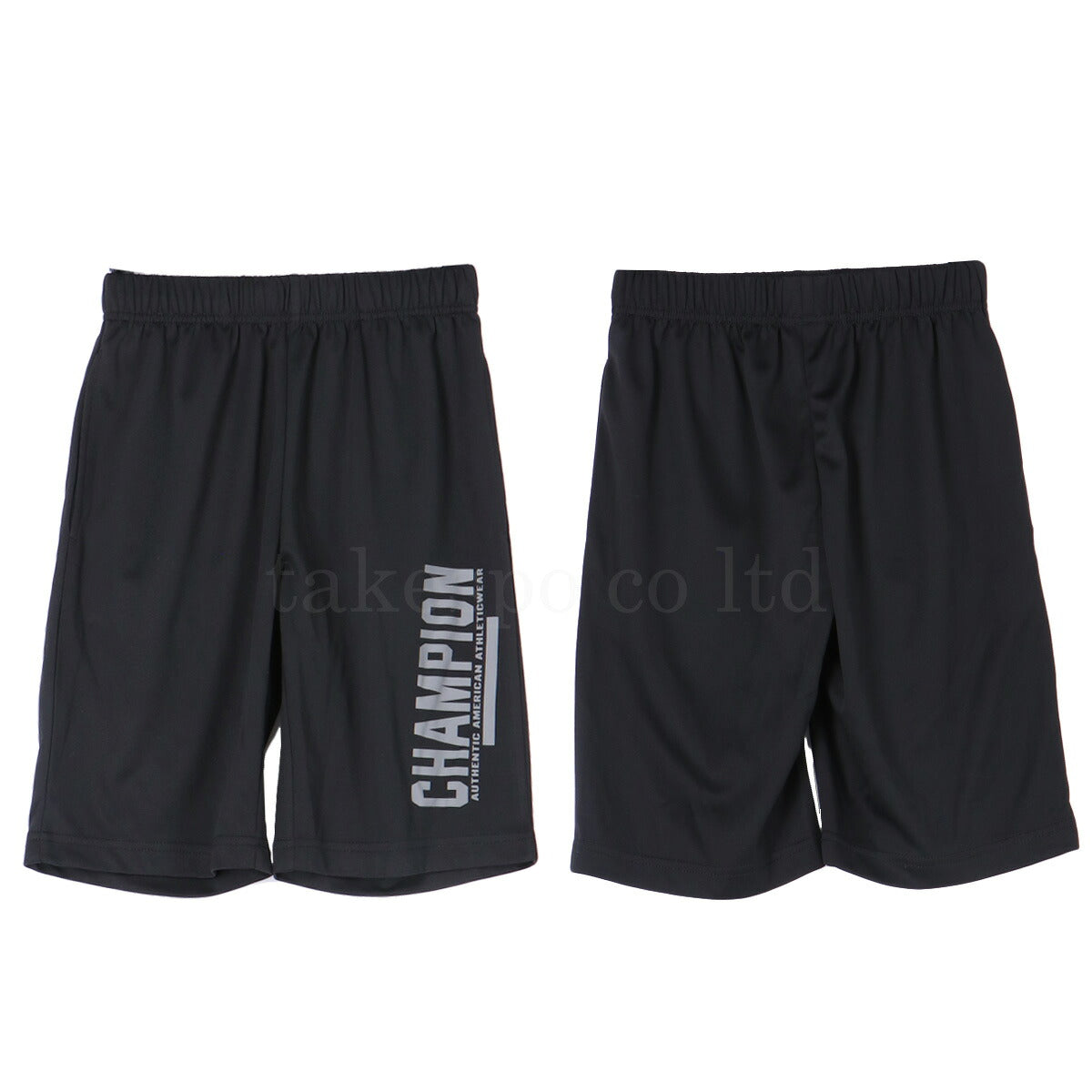 チャンピオン Tシャツ ハーフパンツ 上下 ジュニア ロゴ ブラック ホワイト CKBSW03