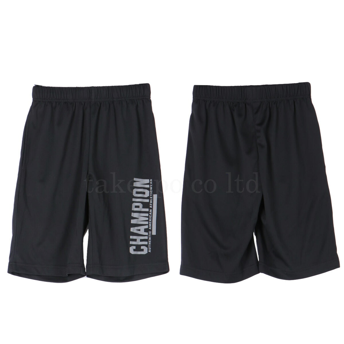 チャンピオン Tシャツ ハーフパンツ 上下 ジュニア ロゴ ブラック ホワイト CKBSW03