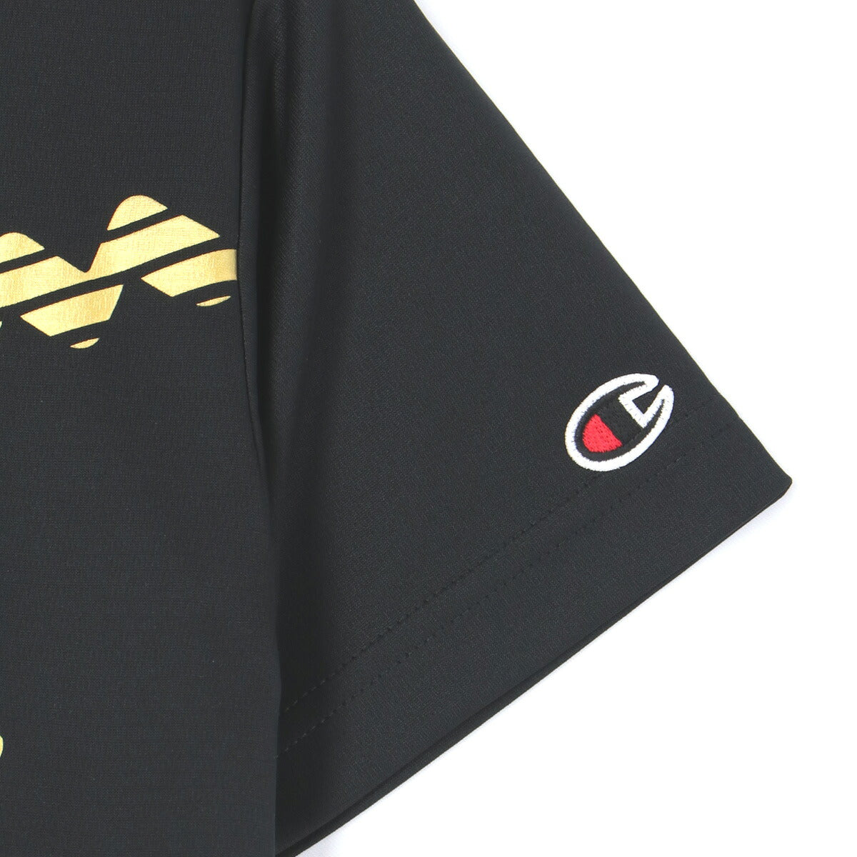 チャンピオン Tシャツ ジュニア ブラック ホワイト CKDS310