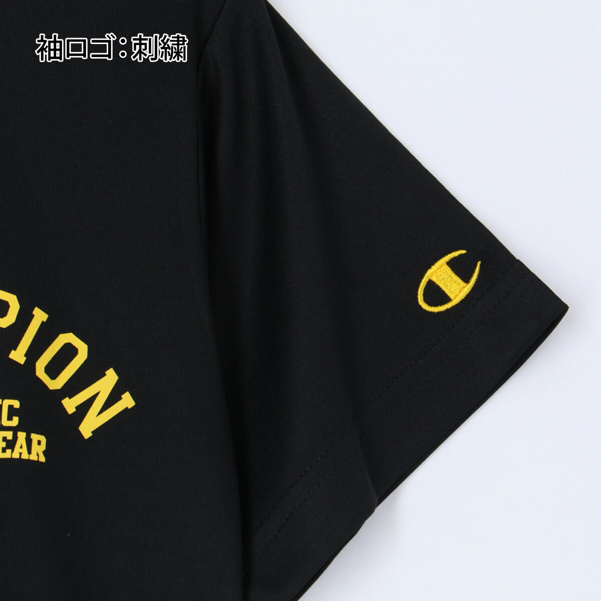 チャンピオン Tシャツ ハーフパンツ 上下 ジュニア ブラック ホワイト CKDSW05