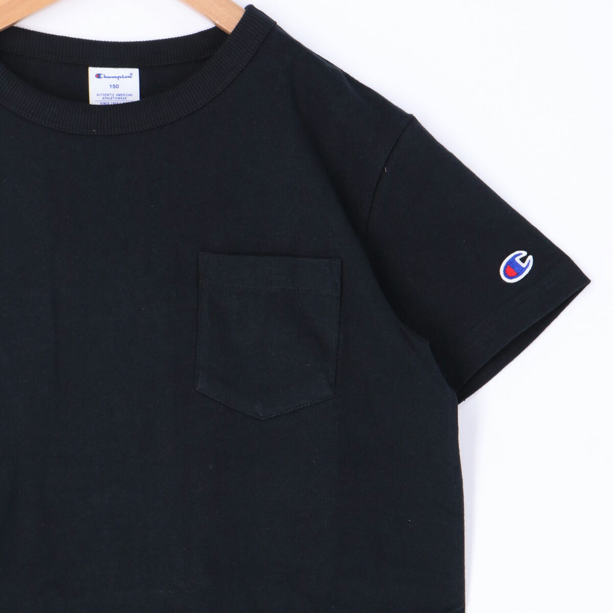 チャンピオン Tシャツ ジュニア ホワイト ネイビー ブラック CKZ303