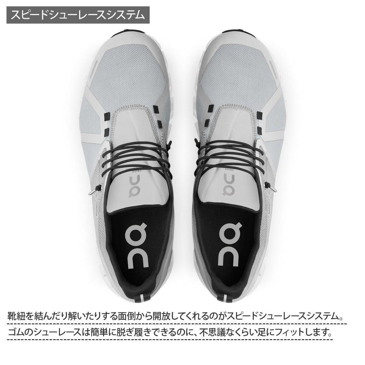 オン シューズ メンズ Cloud5 Waterproof クラウド5 ウォータープルーフ ブラック グレー グリーン CLOUDWPM