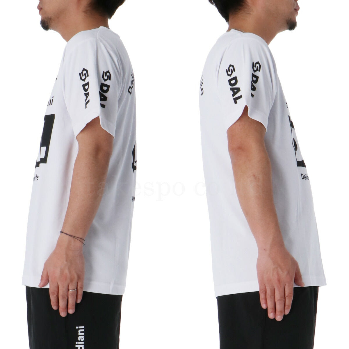 サッカージャンキー Tシャツ ハーフパンツ 上下 メンズ DAL ホワイト ブラック CP25A12