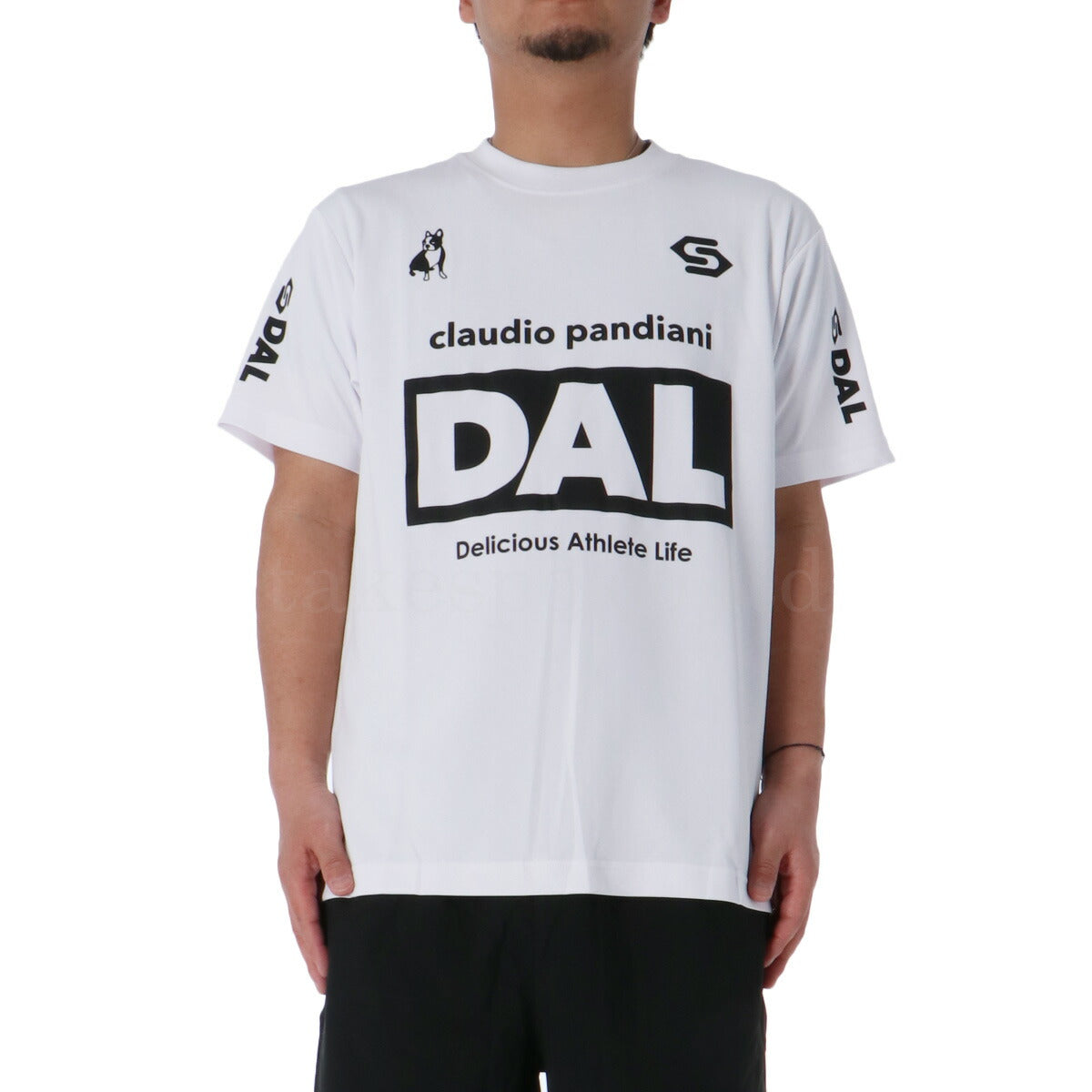 サッカージャンキー Tシャツ ハーフパンツ 上下 メンズ DAL ホワイト ブラック CP25A12
