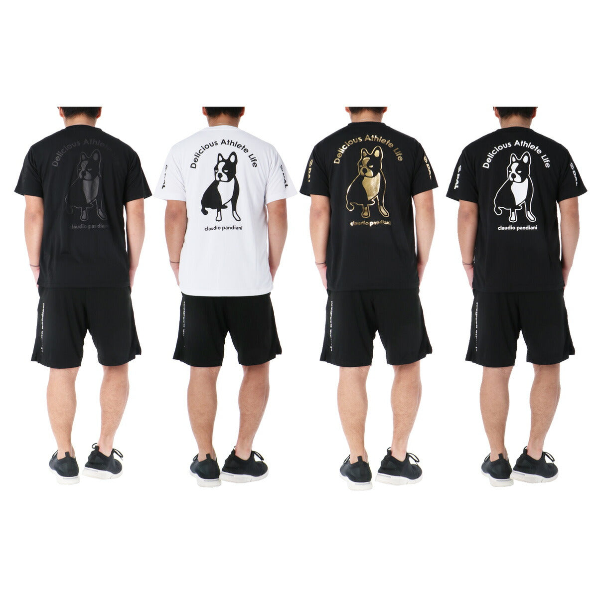 サッカージャンキー Tシャツ ハーフパンツ 上下 メンズ ブラック ホワイト CP25A12
