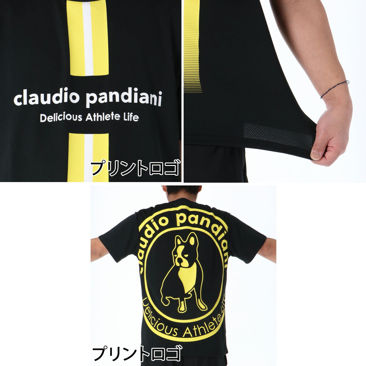 クラウディオ パンディアーニ メンズ Tシャツ ハーフパンツ上下 パンジェルマン Claudio Pandiani アパレル 上下 CP26A17/CP26A20