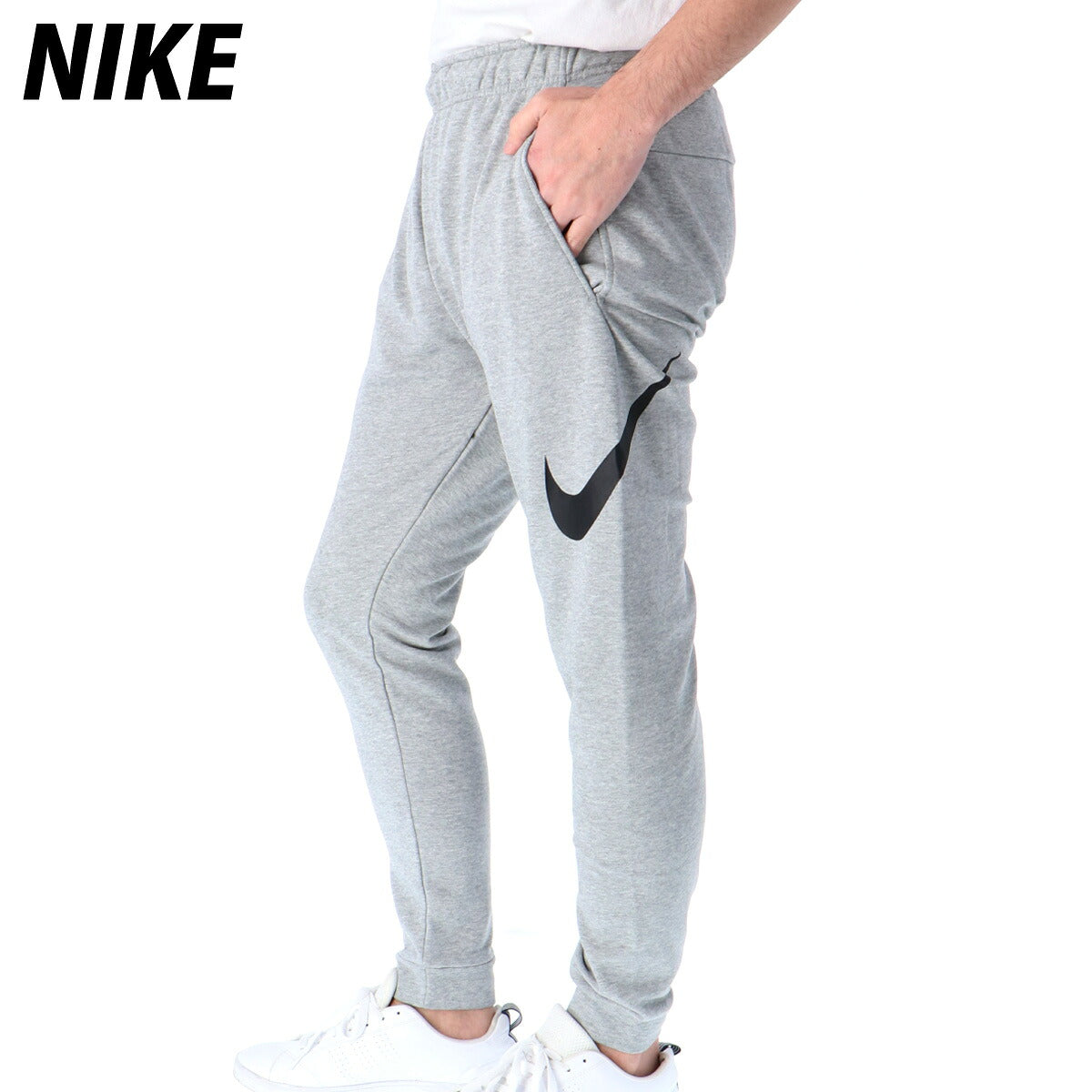 ナイキ スウェットパンツ メンズ DRI-FIT テーパー FA スウッシュ 灰色 グレー CU6776