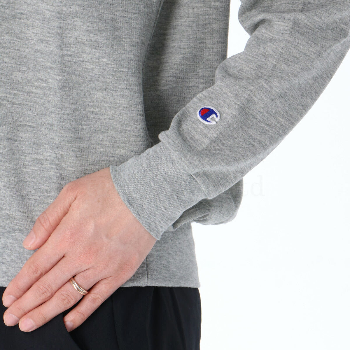 チャンピオン Tシャツ レディース LONG SLEEVE SHIRT グレー ブラック カーキグリーン CWAS405