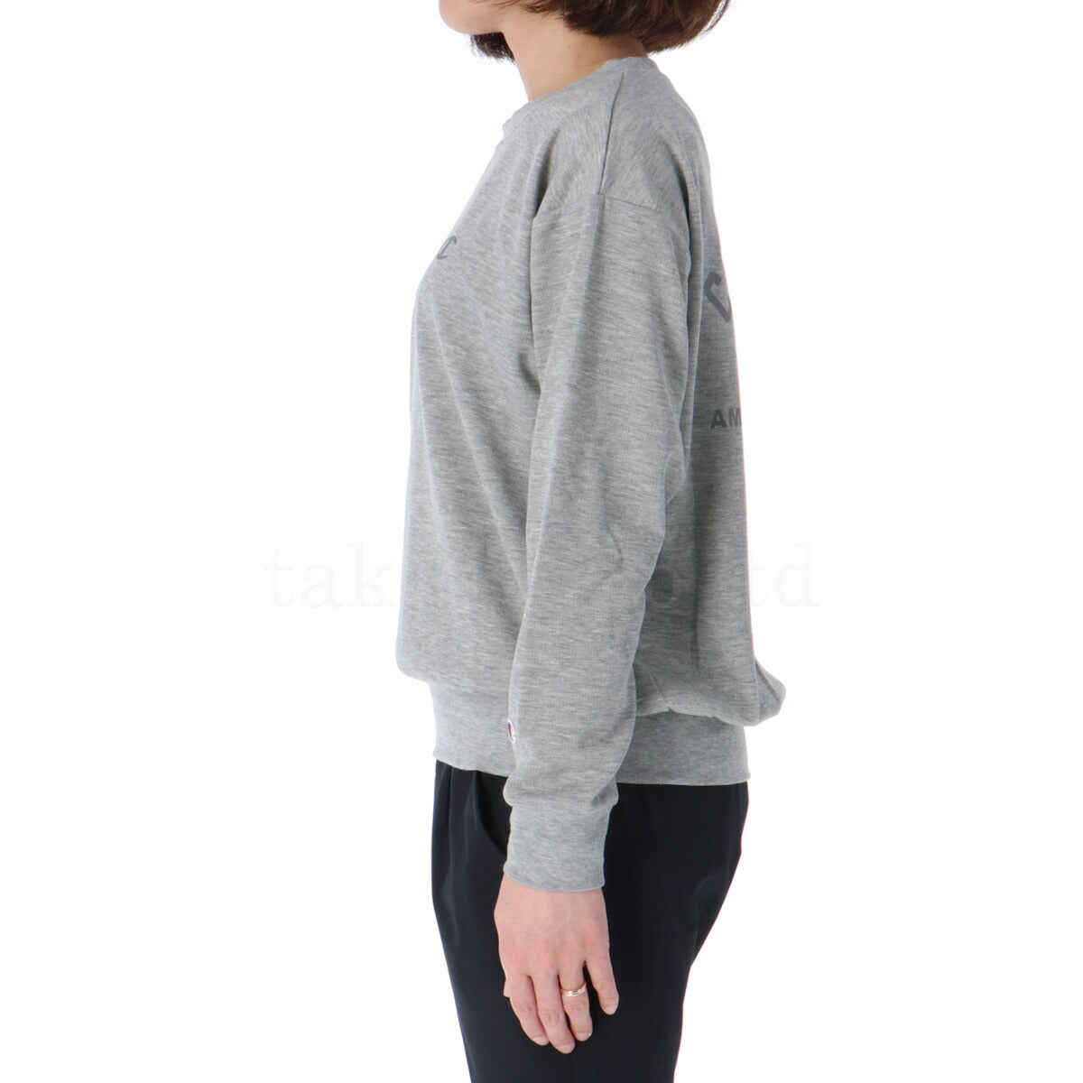 チャンピオン Tシャツ レディース LONG SLEEVE SHIRT グレー ブラック カーキグリーン CWAS405