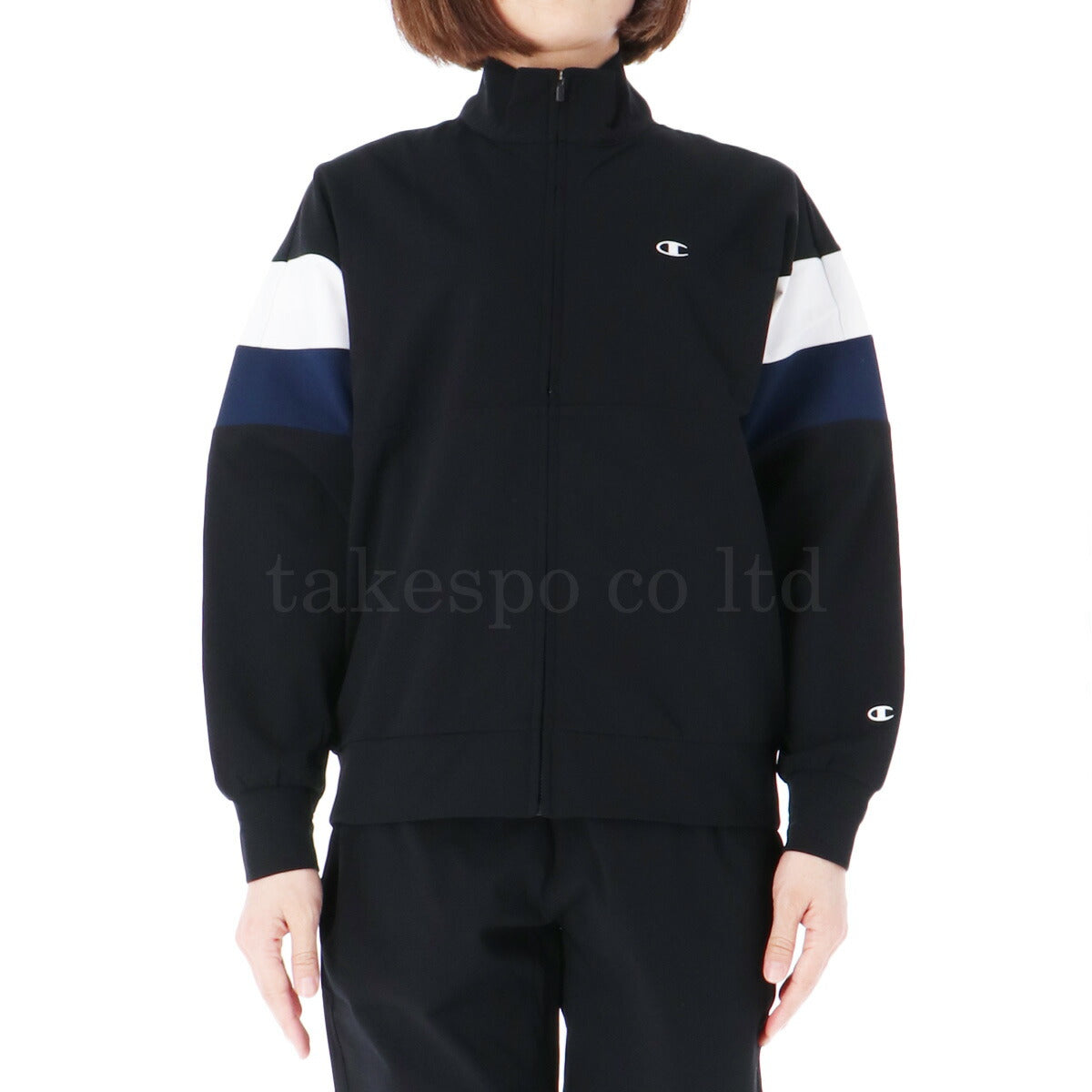 チャンピオン ジャージ 上下 レディース ZIP JACKET LONG PANTS ブラック ネイビー CWASE01