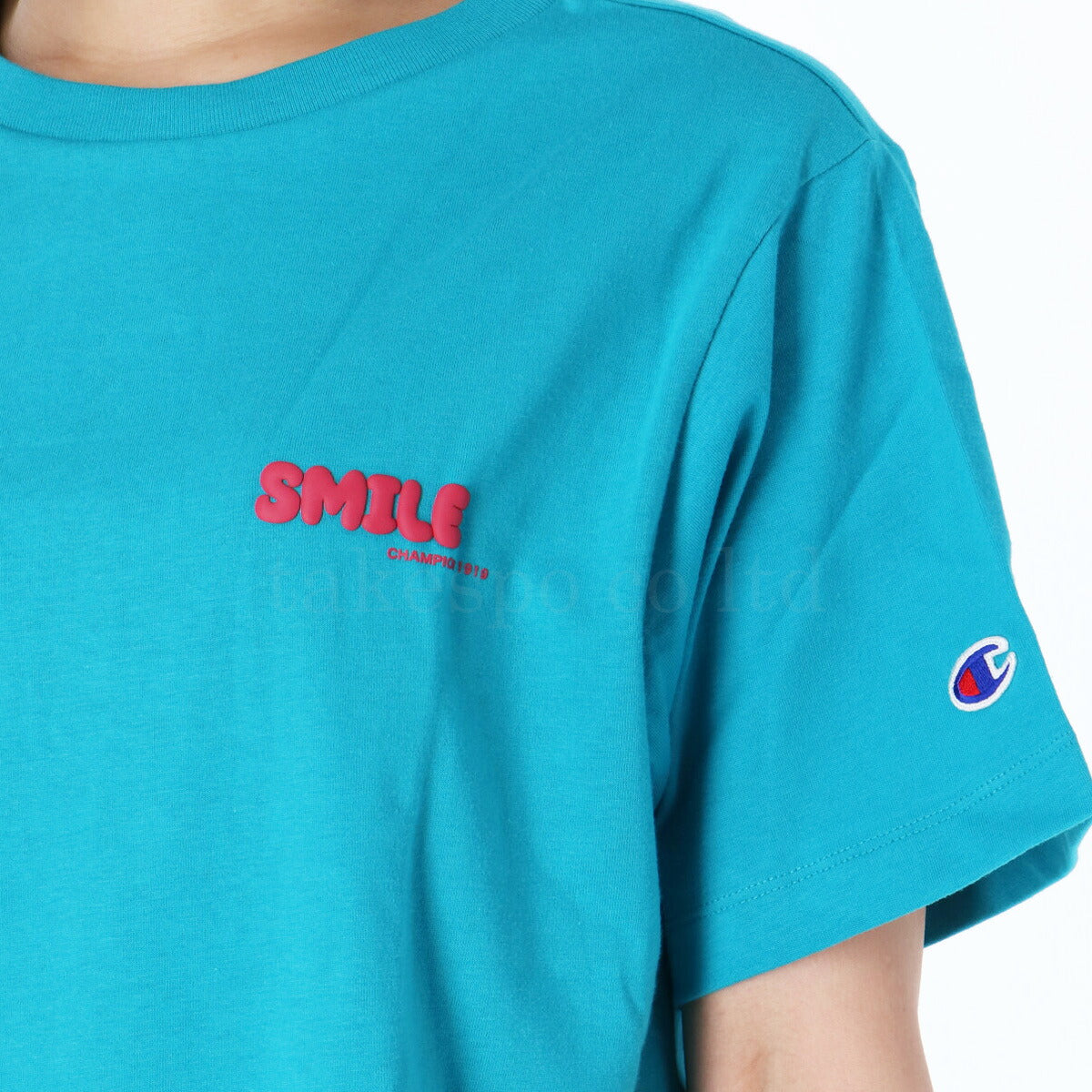 チャンピオン Tシャツ レディース ロゴ ネイビー ホワイト ブルー イエロー CWB313