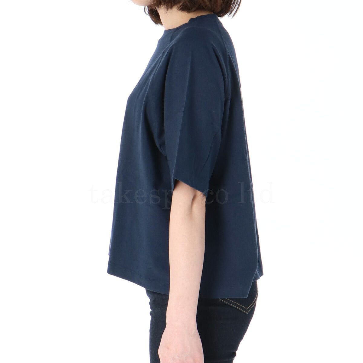 チャンピオン Tシャツ レディース ロゴ ネイビー ホワイト ブルー CWB314