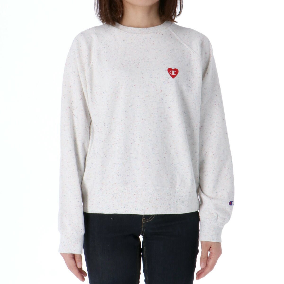 チャンピオン トレーナー スウェット スウェットシャツ レディース ブランド クルーネック Champion 裏毛 スエット CWC002 あす楽 3ds SALE セール かわいい 大きいサイズ 有 トップス ウォーキング ウェア スポーツウェア トレーニングウェア スポーツ おしゃれ - 【公式】限定ジャージのタケスポ（Limited jersey takespo）