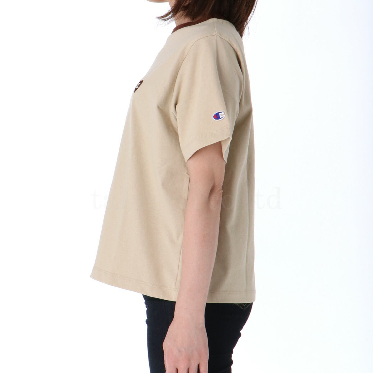 チャンピオン Tシャツ レディース ベージュ ネイビー グリーン ホワイト CWC302