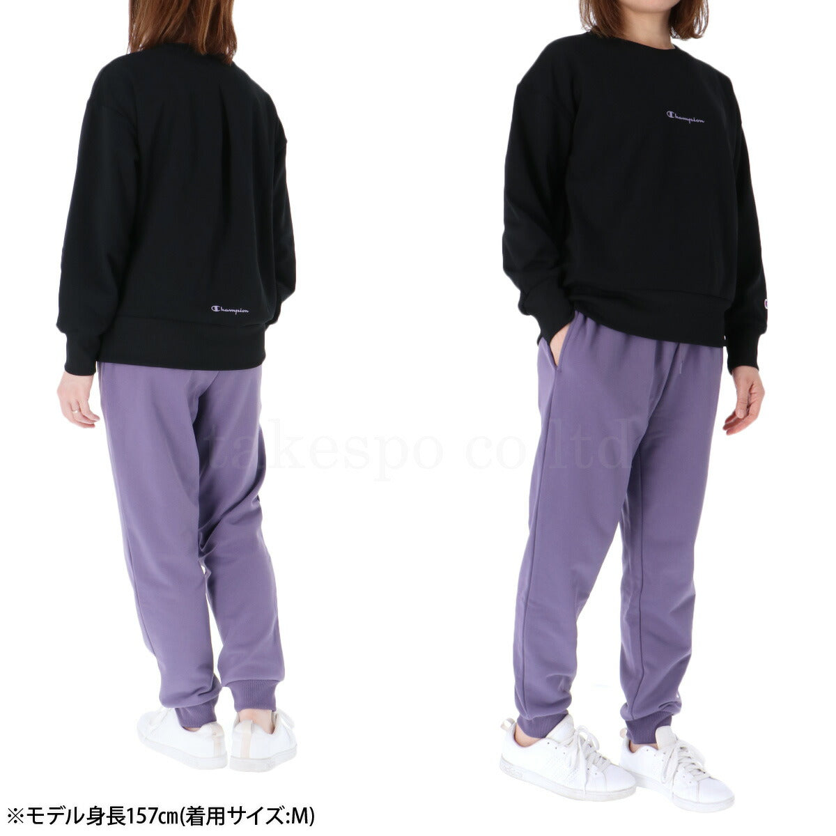 チャンピオン スウェット 上下 レディース テックウィーブ グレー パープル ブラック CWCS001