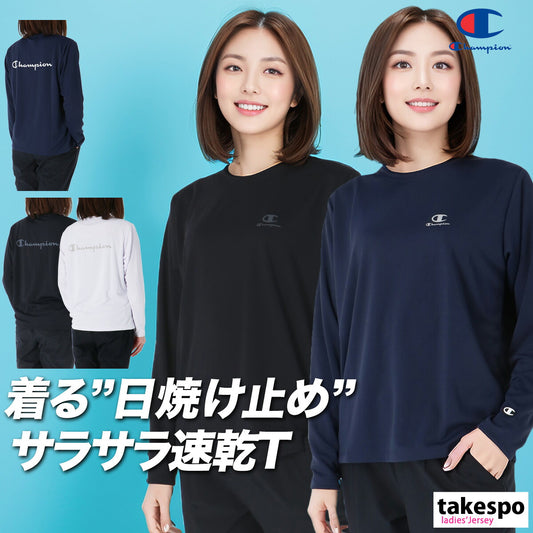 チャンピオン Tシャツ レディース ホワイト ブラック ネイビー CWCS402