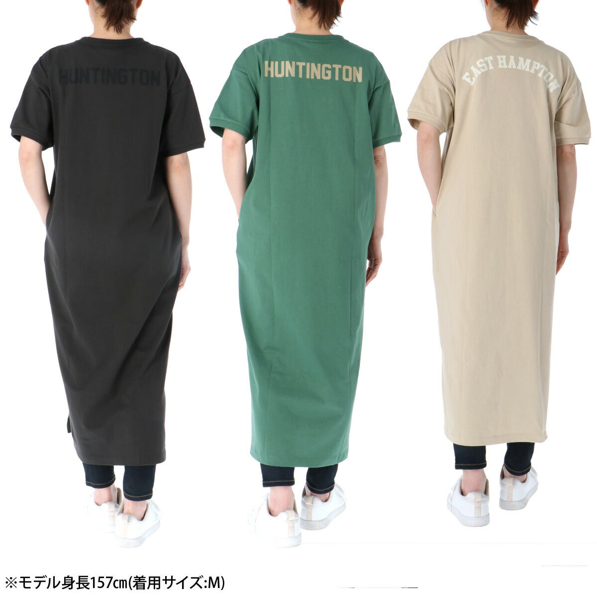 チャンピオン ワンピース レディース ブラック グリーン ベージュ CWD305