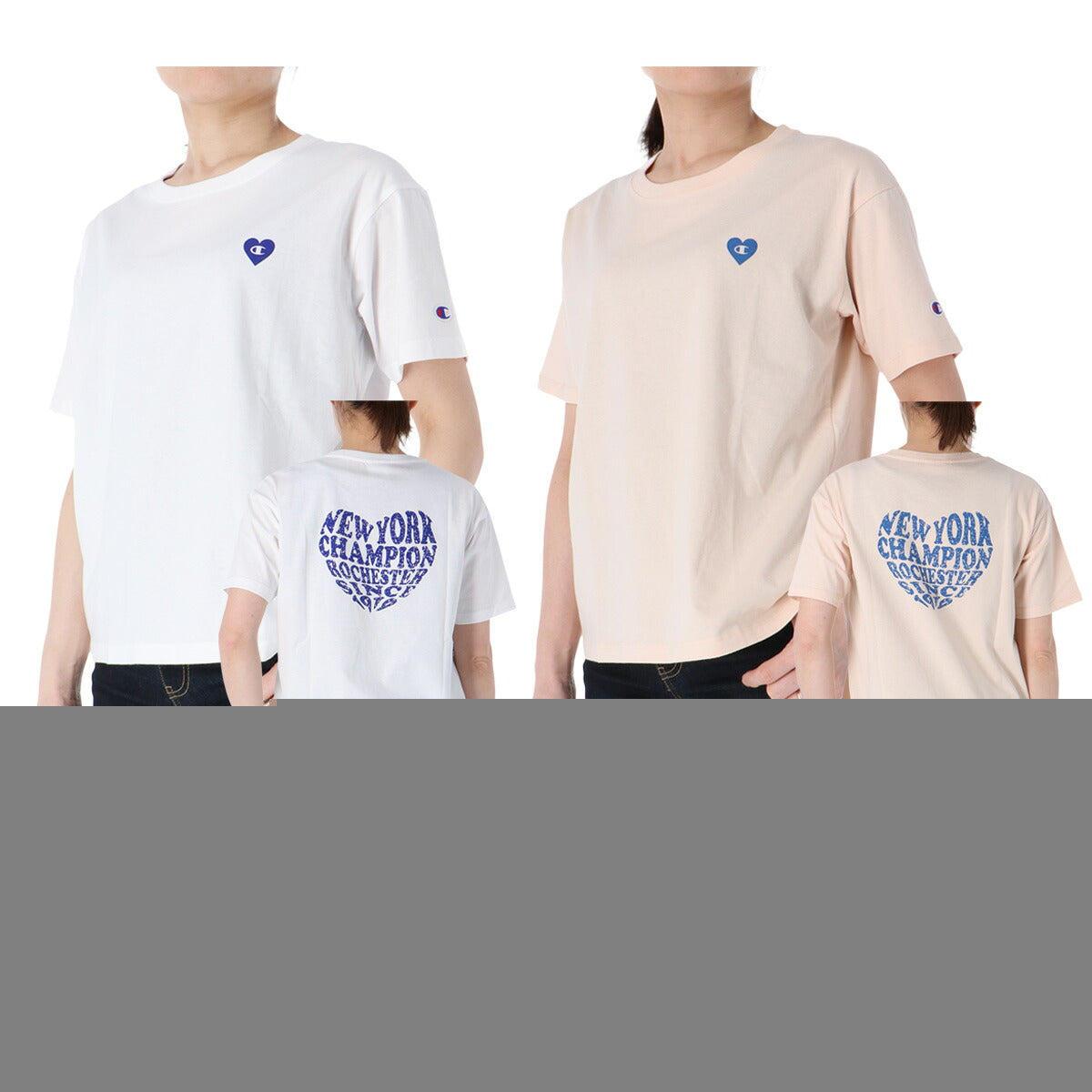 チャンピオン Tシャツ レディース ブラック ホワイト オレンジ CWD323