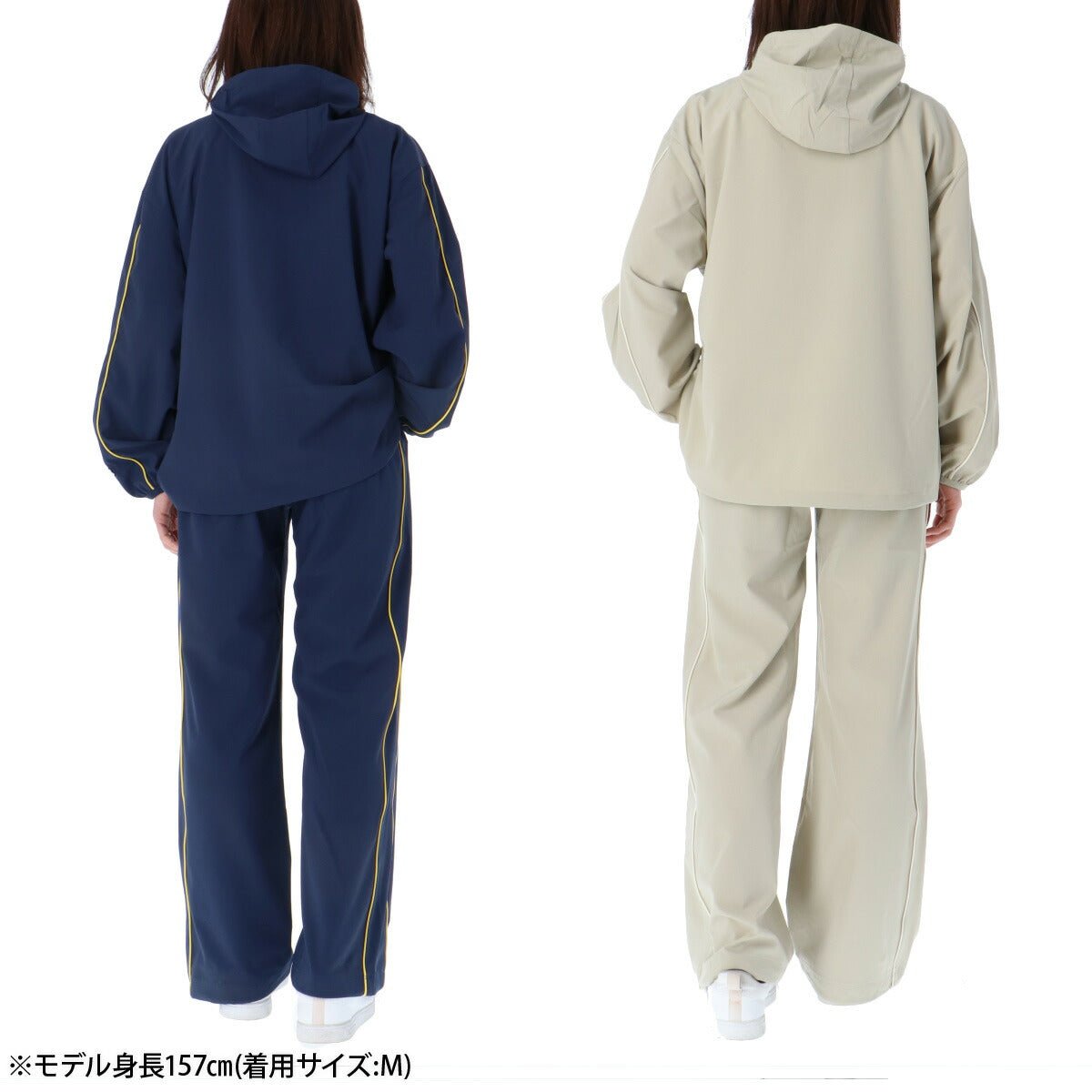 チャンピオン ウインドブレーカー 上下 セットアップ レディース ブランド Champion フード付き フーディ ストレッチ UVカット ゆったり サイドライン CWDSC01 上下セット かわいい 大きいサイズ 有 ウォーキング ウェア スポーツウェア トレーニングウェア スポーツ おしゃれ - 【公式】限定ジャージのタケスポ（Limited jersey takespo）