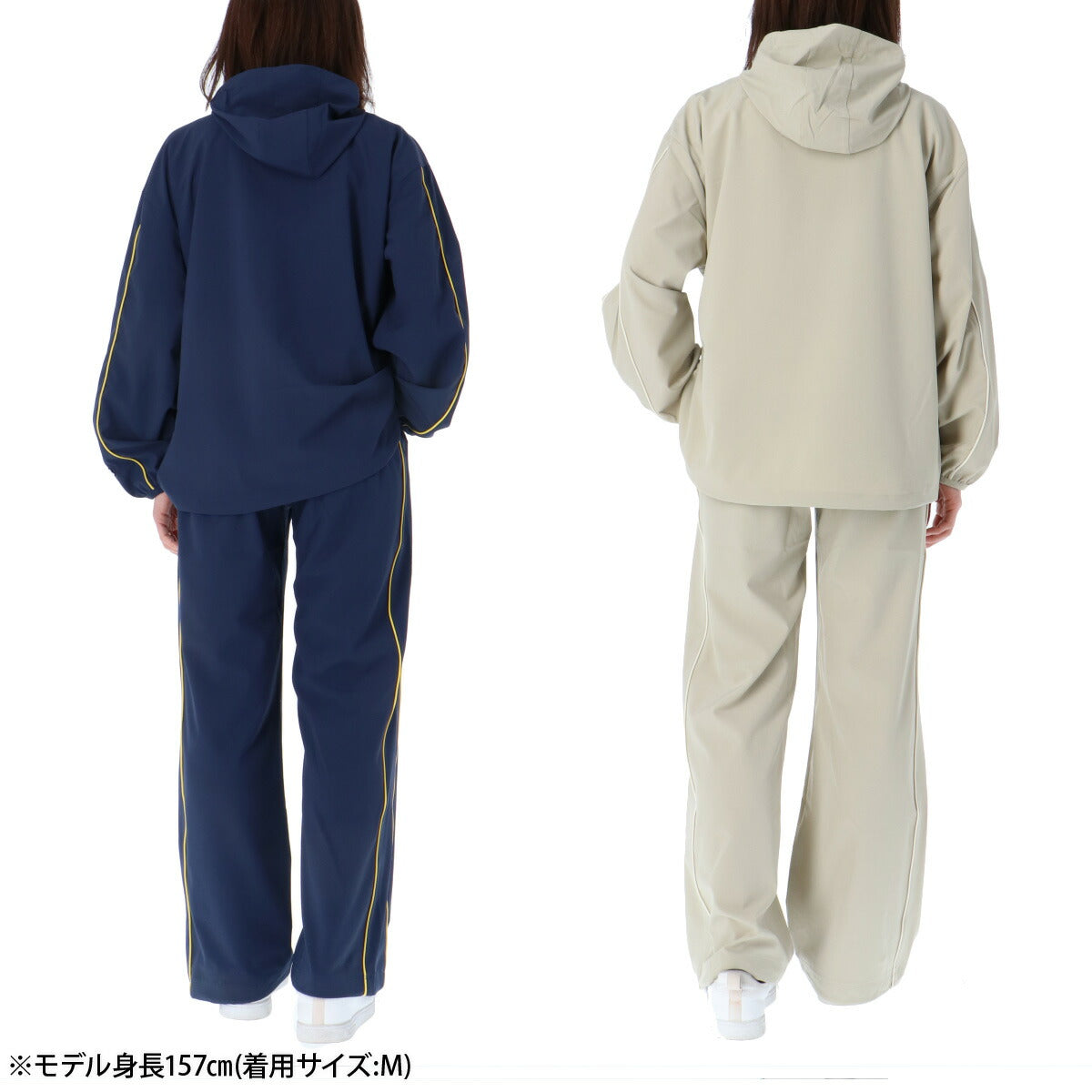 チャンピオン ウインドブレーカー 上下 レディース ネイビー ベージュ CWDSC01