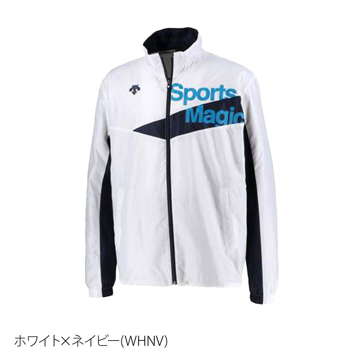 デサント ウインドジャケット メンズ SPORTS MAGIC スポーツマジック ホワイト ブラック DAT3065