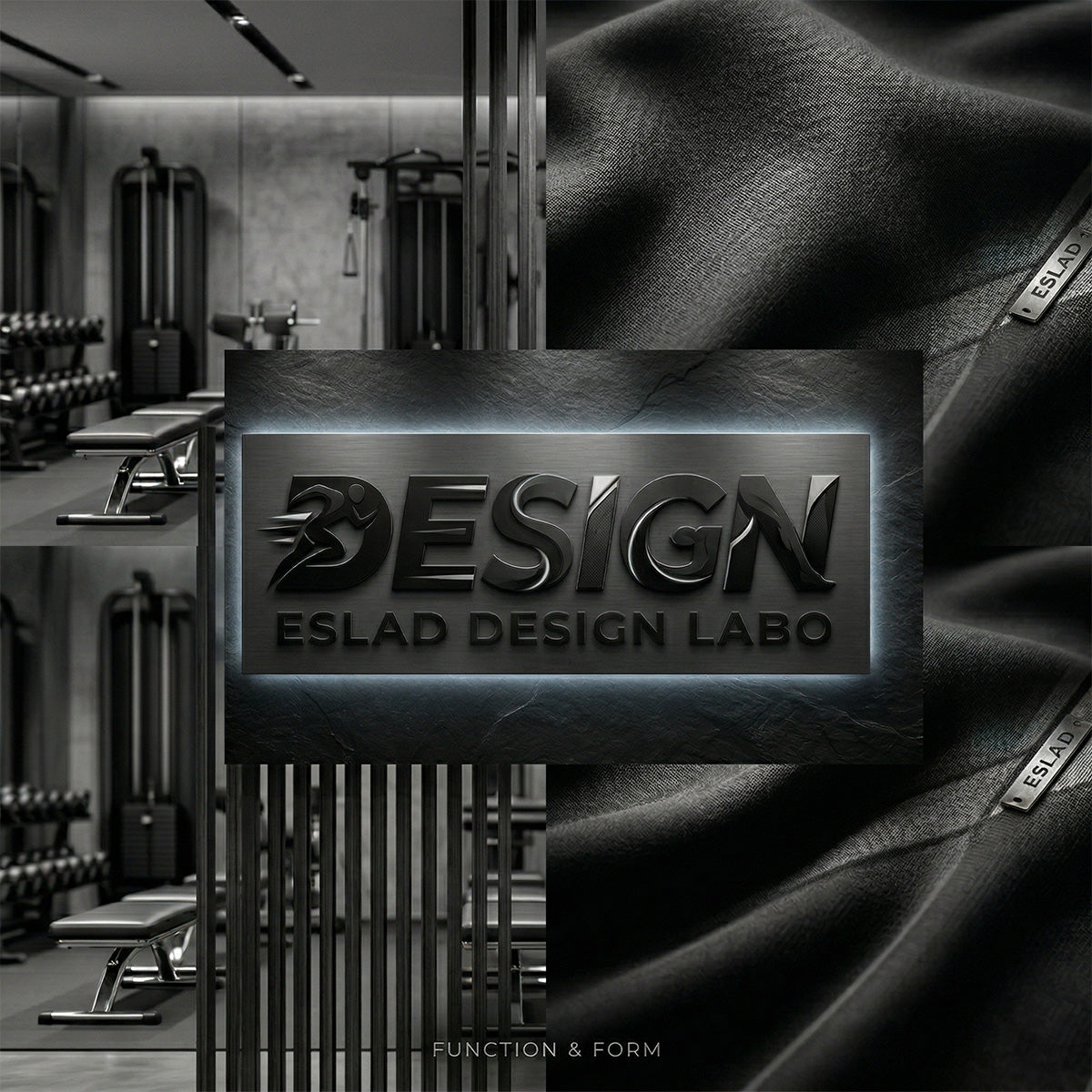 エスラッド ジャージ 上下 メンズ レザー DESIGN ブラック ESM163