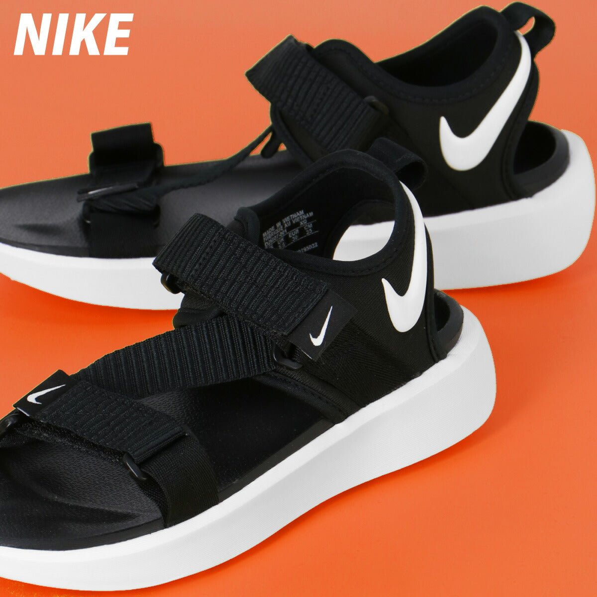 ナイキ ビスタ シューズ レディース ブランド スポーツサンダル シャワーサンダル 靴 くつ スポサン 夏 NIKE ストラップ マジックテープ 厚底 DJ6607001 あす楽 黒 ブラック 新作 ウィメンズ かわいい 大きいサイズ 有 スポーツ おしゃれ - 【公式】限定ジャージのタケスポ（Limited jersey takespo）