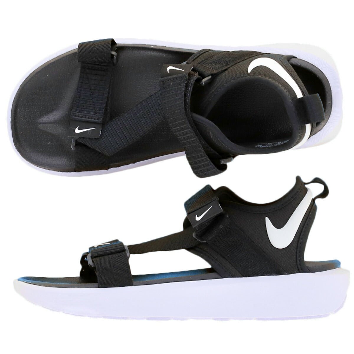 ナイキ ビスタ シューズ レディース ブランド スポーツサンダル シャワーサンダル 靴 くつ スポサン 夏 NIKE ストラップ マジックテープ 厚底 DJ6607001 あす楽 黒 ブラック 新作 ウィメンズ かわいい 大きいサイズ 有 スポーツ おしゃれ - 【公式】限定ジャージのタケスポ（Limited jersey takespo）