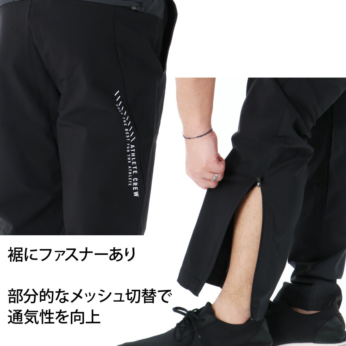 アディダス 薄手 ジャージ 上下 メンズ ADPT ブラック グレー DM078