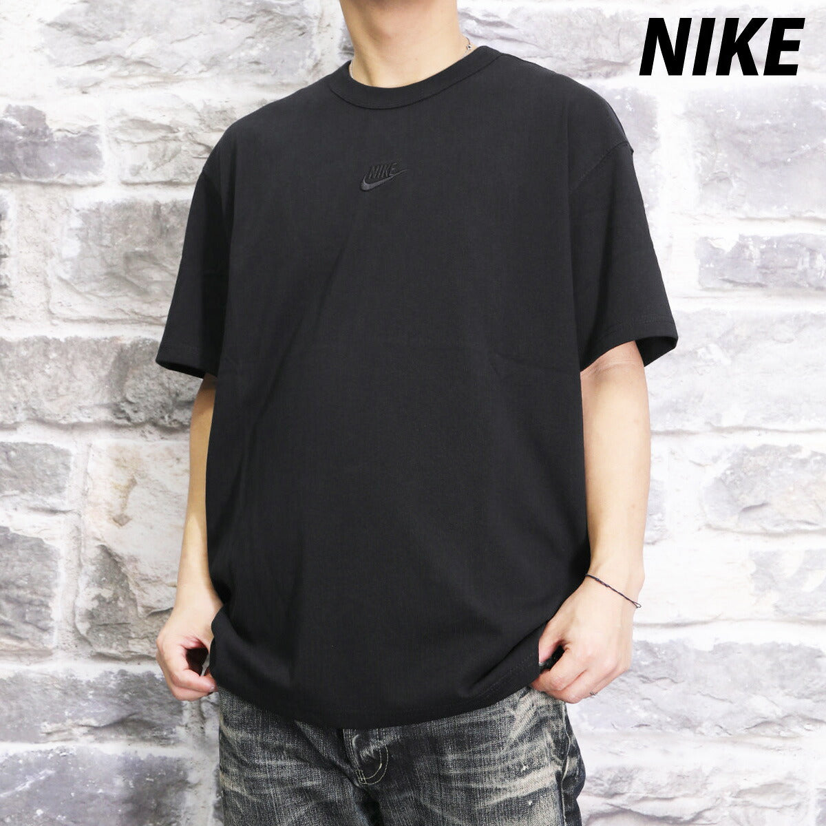 ナイキ Tシャツ メンズ プレミアム エッセンシャル 黒 ブラック DO7393