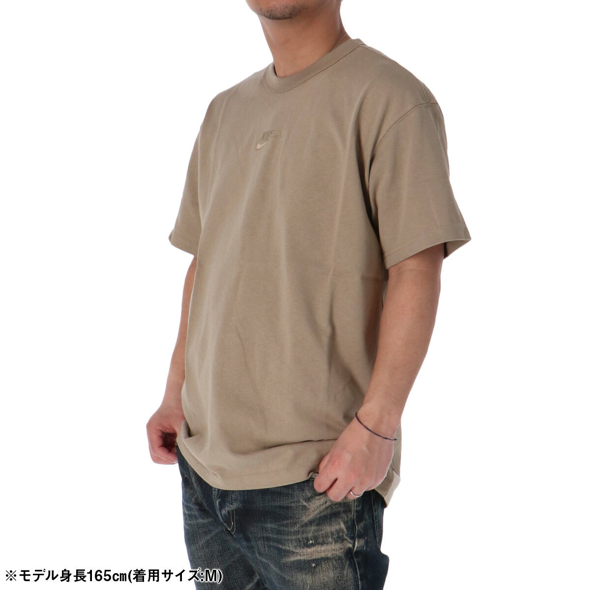ナイキ Tシャツ メンズ プレミアム エッセンシャル 薄茶色 ベージュ DO7393