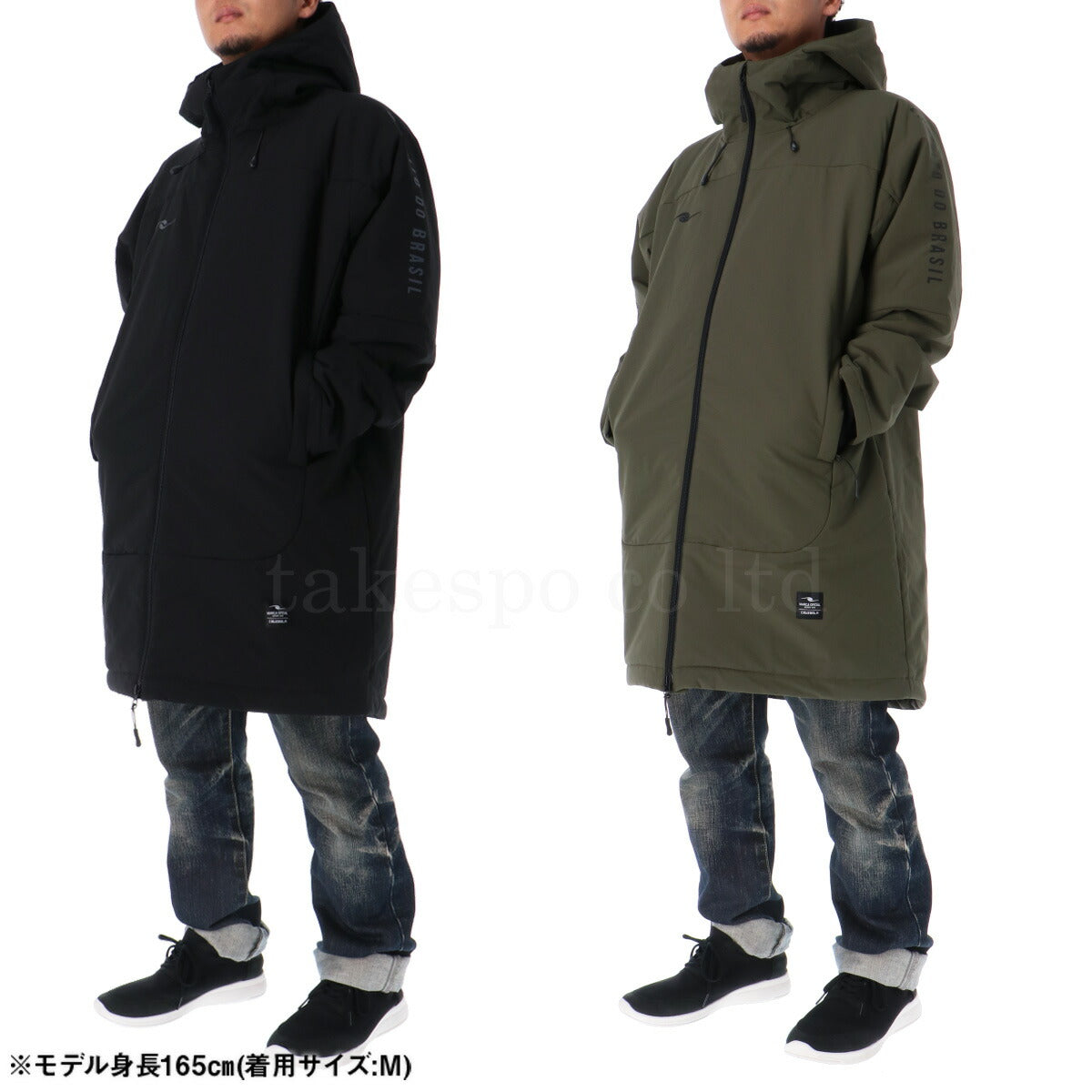ダウポンチ 中綿コート メンズ インサレーション ブラック カーキグリーン DPZ0426