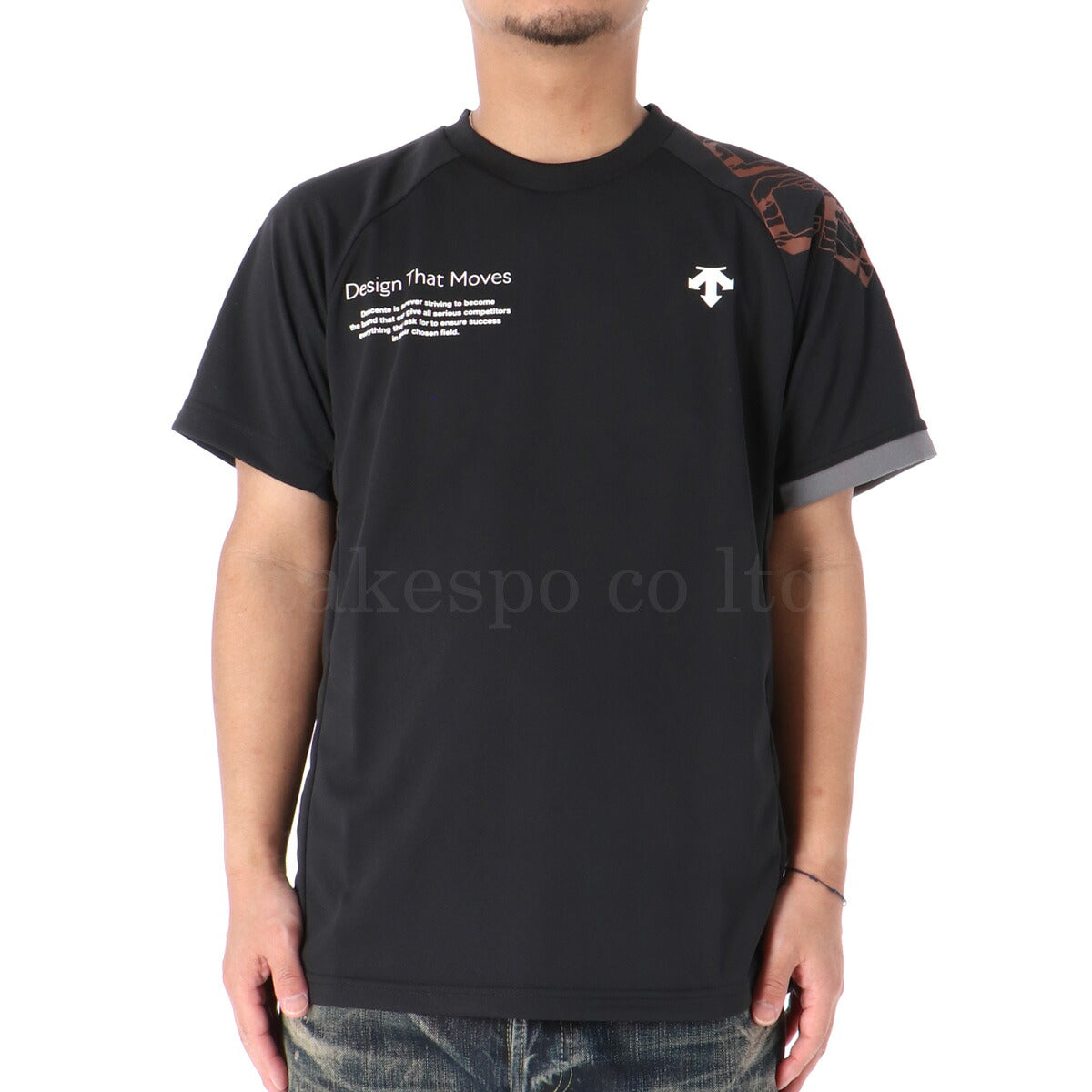 デサント Tシャツ メンズ ブラック ブラウン グレー パープル DV5FHT02U