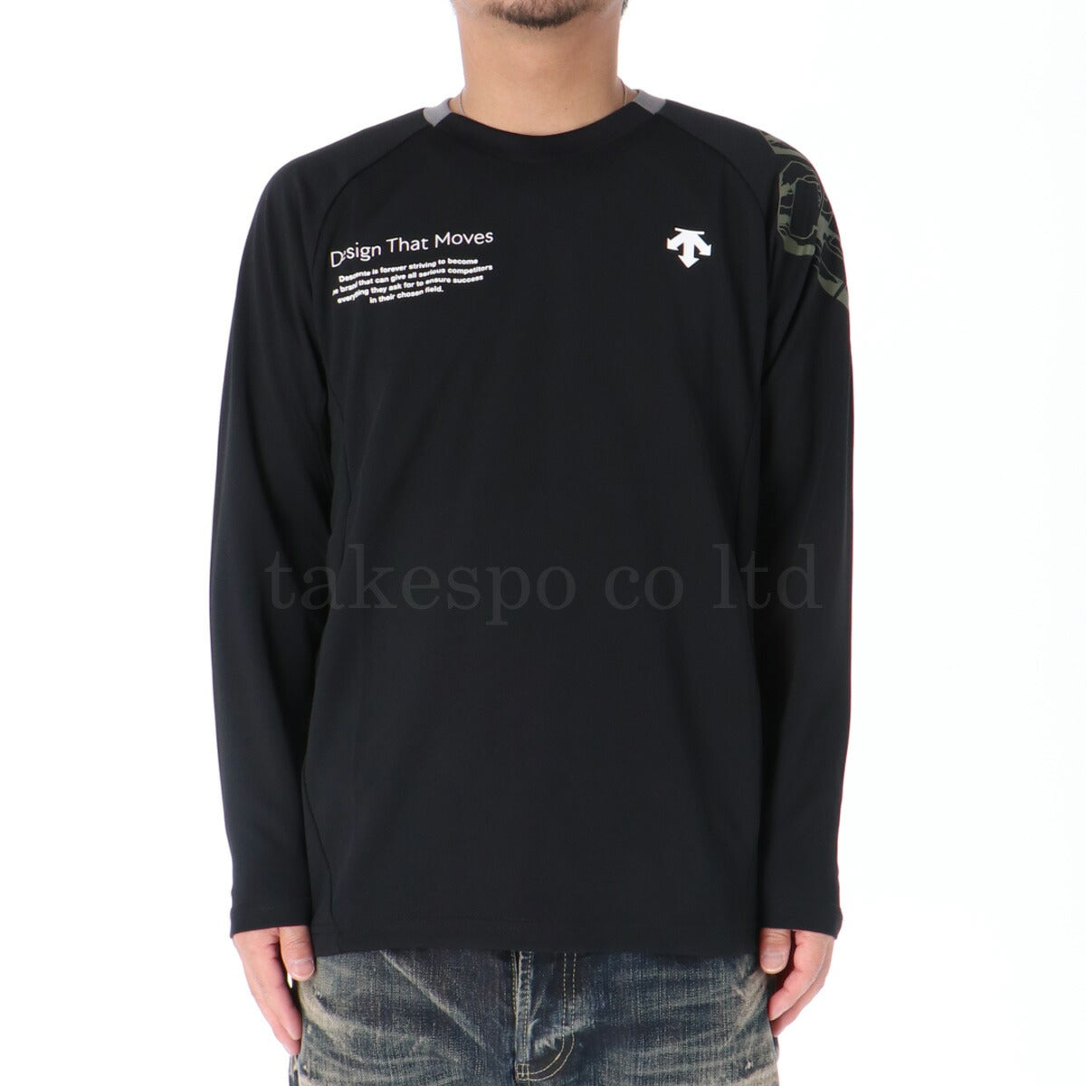 デサント Tシャツ メンズ ブラック ネイビー カーキグリーン グレー DV5FLT01U