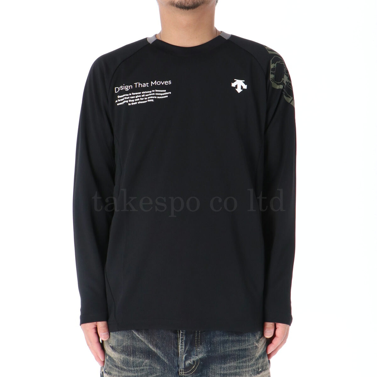 デサント Tシャツ メンズ ブラック ネイビー カーキグリーン グレー DV5FLT01U