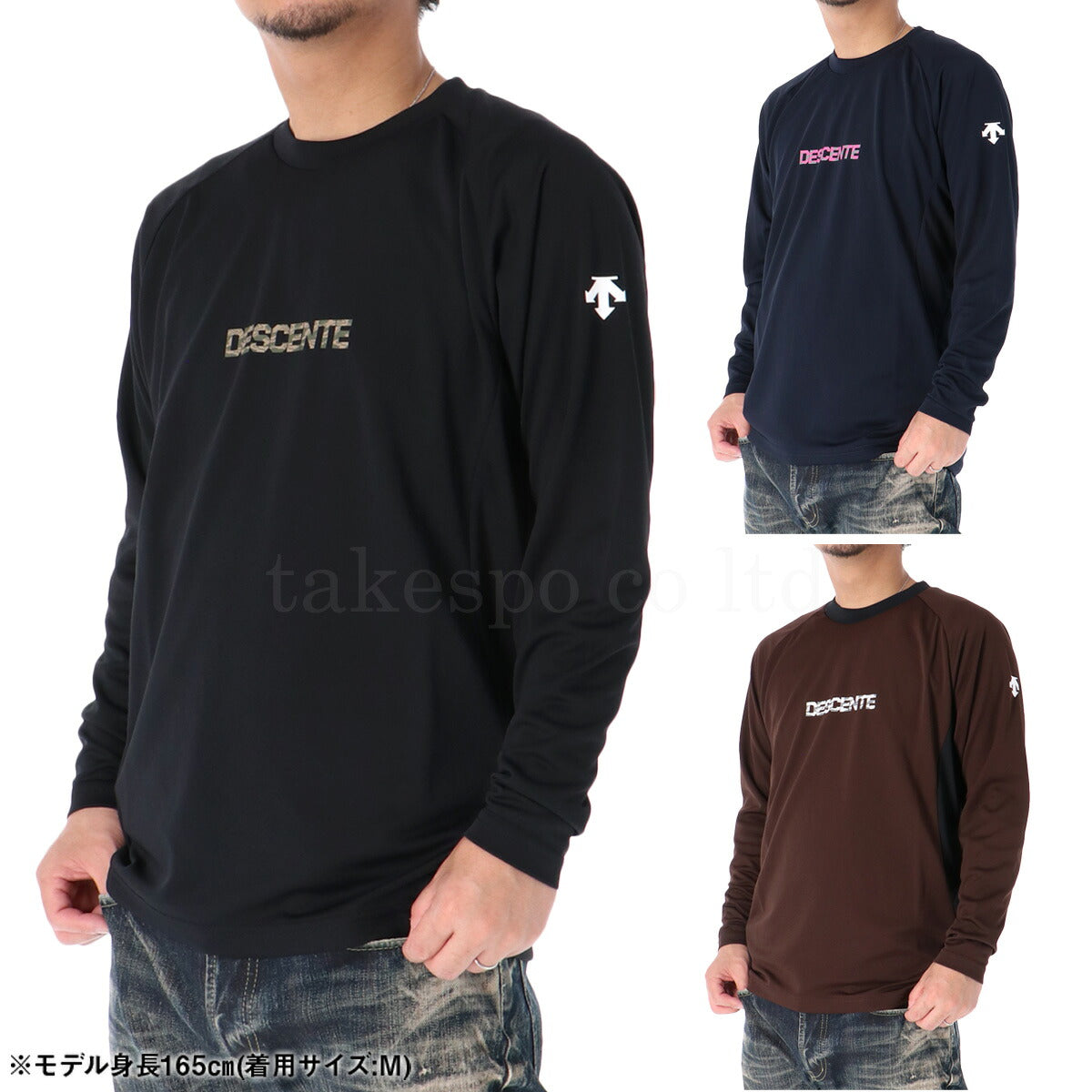 デサント Tシャツ メンズ ブラック ネイビー ブラウン DV5FLT02U